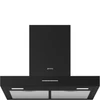 SMEG UNIVERSALE design T-shape fali páraelszívó, 60 cm, matt fekete, 24 órás légszűrés