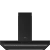 SMEG UNIVERSALE design T-shape sziget páraelszívó, 90 cm, matt fekete
