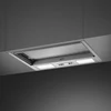 SMEG UNIVERSALE design beépíthető páraelszívó, 56 cm, inox, tolókapcsolós vezérlés