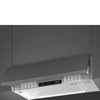 SMEG UNIVERSALE design beépíthető páraelszívó, 60 cm, festett ezüst