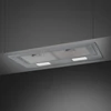 SMEG UNIVERSALE design beépíthető páraelszívó, 73 cm, festett ezüst, nyomógombos vezérlés