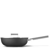 Kép 3/5 - SMEG WOK SERPENYŐ, 30 cm, rozsdamentes acél fogantyú, fekete
