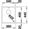 Kép 2/4 - BLANCO ANDANO 340-U exc.nélkül InFino