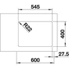 Kép 4/5 - BLANCO ANDANO 340/180-U bal ex.n InFin