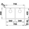 Kép 3/5 - BLANCO ANDANO 340/340-IF exc.nél InFin