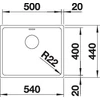 Kép 3/5 - BLANCO ANDANO 500-U exc.nélkül InFino