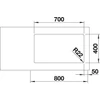 Kép 4/5 - BLANCO ANDANO 700-U exc.nélkül InFino
