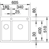 Kép 3/4 - BLANCO CLARON 340/180 -IF/A InFino