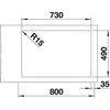 Kép 4/5 - BLANCO ETAGON 700-IF/A selyemf. exc.