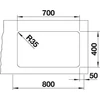 Kép 4/5 - BLANCO ETAGON 700-U selyemf. exc.nélkü