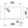 Kép 4/5 - BLANCO LEXA 8 palaszürke exc.nélkül