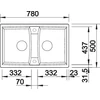 Kép 3/5 - BLANCO LEXA 8 palaszürke exc.nélkül