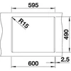 Kép 4/5 - BLANCO NAYA 6 palaszürke exc.nélk.