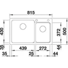 Kép 3/5 - BLANCO NAYA 8 palaszürke exc.nélk.