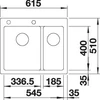 Kép 3/5 - BLANCO PLEON 6 Split palasz. tart.n