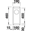 Kép 2/4 - BLANCO SUBLINE 160-U antracit exc.n.