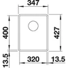 Kép 3/5 - BLANCO SUBLINE 320-F fekete exc.nélk., SZINTBE ÉPÍTÉS