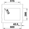 Kép 4/5 - BLANCO SUBLINE 350/150-U ker. magnólia