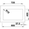 Kép 4/5 - BLANCO SUBLINE 350/350-U fekete exc.nélk