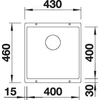 Kép 3/5 - BLANCO SUBLINE 400-U palaszürke exc.n.