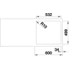 Kép 4/5 - BLANCO SUBLINE 500-IF/A antracit exc.n