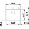 Kép 3/5 - BLANCO SUBLINE 500-IF/A fekete exc.