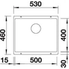 Kép 3/5 - BLANCO SUBLINE 500-U antracit exc.n.