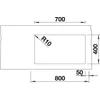 Kép 4/5 - BLANCO SUBLINE 700-U Level antracit t.