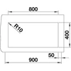 Kép 4/5 - BLANCO SUBLINE 800-U fekete exc.n.