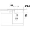 Kép 5/6 - BLANCO FAVUM XL 6 S SG alumetál exc.né