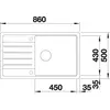 Kép 4/6 - BLANCO LEGRA XL 6 S Silgranit mosogatótálca, antracit, tartozék nélkül, excenter nélkül