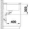 Kép 7/7 - BLANCO SUBLINE 350/350-U Silgranit mosogatótálca, tartufo, excenter nélkül