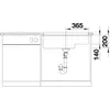 Kép 5/6 - BLANCO SUBLINE 700-U Level Silgranit mosogatótálca, antracit, tartozékokkal, excenter nélkül