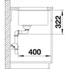 Kép 6/6 - BLANCO SUBLINE 700-U Level Silgranit mosogatótálca, antracit, tartozékokkal, excenter nélkül