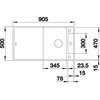 Kép 3/5 - BLANCO AXIA III 5S-F palaszürke fa ta, SZINTBE ÉPÍTÉS