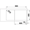 Kép 4/5 - BLANCO AXIA III 6S jobb antracit fa t