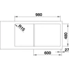Kép 4/5 - BLANCO CLASSIMO XL 6S-IF fényezett. 2csaplyuk