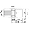 Kép 3/5 - BLANCO LEXA 6S palaszürke exc.