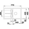 Kép 3/5 - BLANCO METRA 45S-F palaszürke exc., SZINTBE ÉPÍTÉS