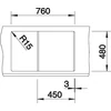 Kép 4/5 - BLANCO METRA 45 S fehér exc.