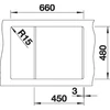 Kép 4/5 - BLANCO METRA 45 S Compact fekete exc.nélk.