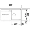 Kép 3/5 - BLANCO METRA 5 S fekete exc.