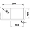 Kép 4/5 - BLANCO METRA 6 S palaszürke rm.tart., exc