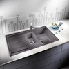 Kép 2/5 - BLANCO METRA 6 S fekete exc. nélkül