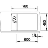 Kép 4/5 - BLANCO METRA 6 S COMPACT fekete exc.
