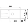 Kép 3/5 - BLANCO METRA XL 6S-F palaszürke exc., SZINTBE ÉPÍTÉS