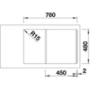 Kép 4/5 - BLANCO SONA 45 S antracit exc.n.