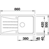 Kép 3/5 - BLANCO SONA 5 S palaszürke exc.n.