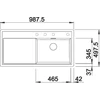 Kép 3/5 - BLANCO ZENAR XL 6S-F bal palaszü. t.n.