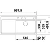 Kép 3/5 - BLANCO ZENAR XL 6S-F DGP palaszürke fa